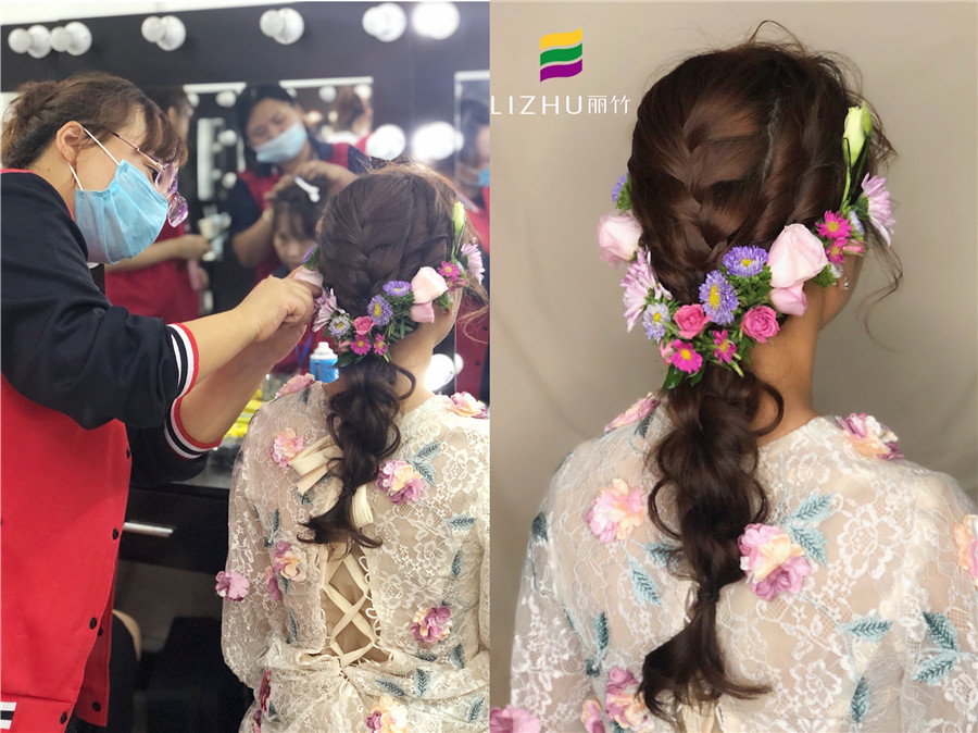 南寧化妝課堂：“鮮花”編發(fā)，做美美的鮮花新娘