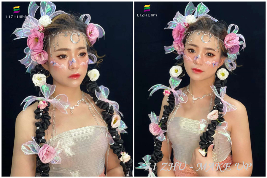哈尼甜心風(fēng)造型，南寧創(chuàng)意彩妝學(xué)校作品