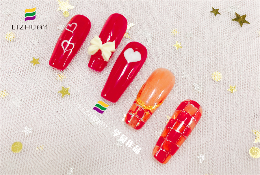 紅色婚禮美甲 、暈染液美甲、泡泡海洋風(fēng)美甲 | 廣西正規(guī)培訓(xùn)美甲