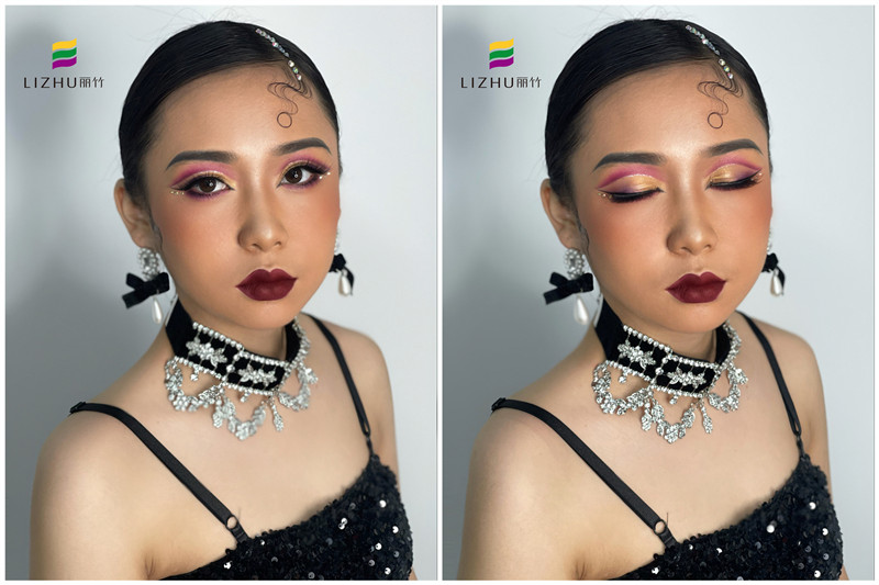 拉丁舞者眼妝的特點(diǎn)，廣西有名的化妝造型學(xué)校課堂實(shí)操