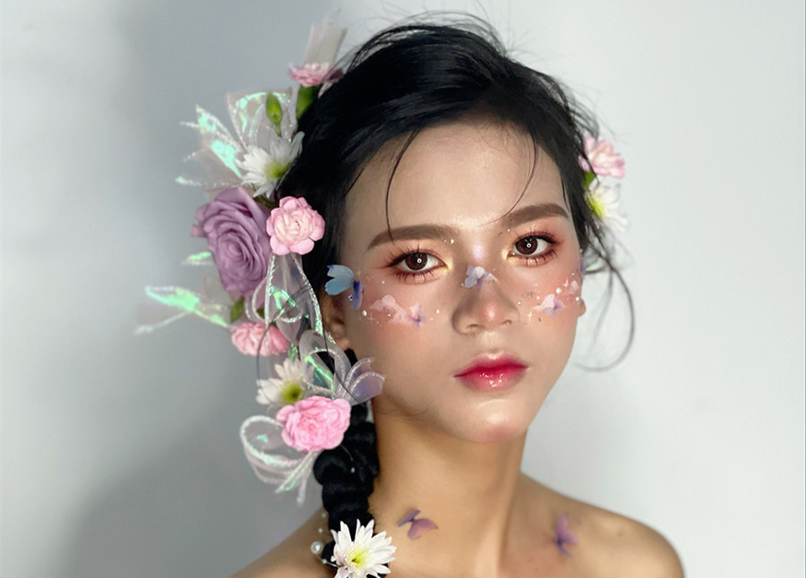 哈尼族造型，廣西影樓彩妝培訓(xùn)作品欣賞