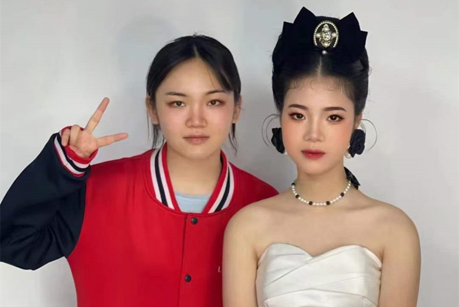 復古新娘，廣西南寧美妝學校學員作品