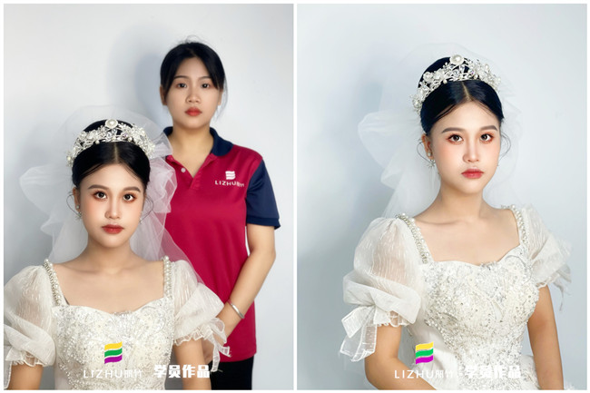 婚禮新娘造型，南寧新娘彩妝作品