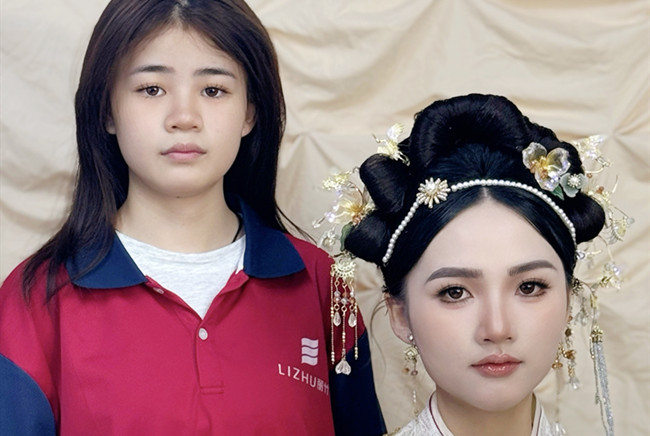 婚禮秀禾造型，南寧化妝訓(xùn)練