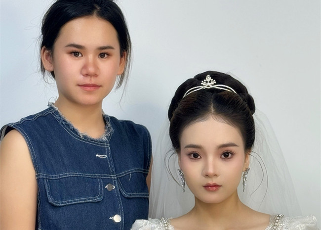 新娘造型，廣西影樓化妝培訓(xùn)學(xué)員作品