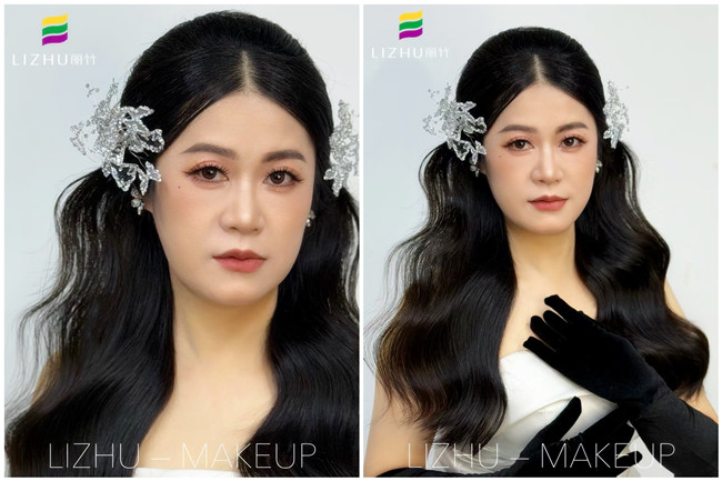 半披新娘造型，廣西教化妝